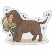 Amerikaanse Water Spaniel Auto Sticker (Voorkant)