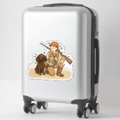 Amerikaanse Water Spaniel Auto Sticker (Koffer)
