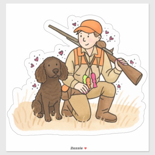 Amerikaanse Water Spaniel Auto Sticker (Vel)