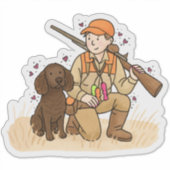 Amerikaanse Water Spaniel Auto Sticker (Voorkant)