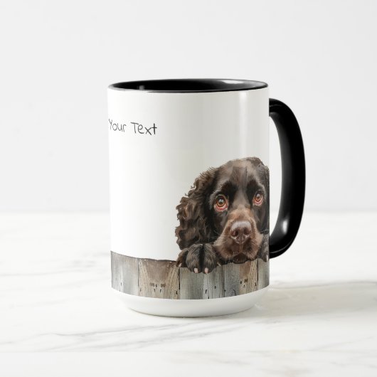 Amerikaanse Water Spaniel Dog Mok (Voorkant rechts)