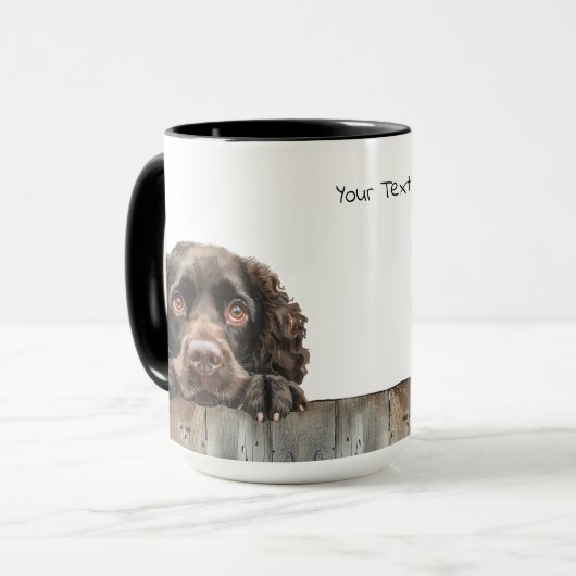 Amerikaanse Water Spaniel Dog Mok (Voorkant links)