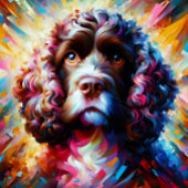 Amerikaanse Water Spaniel Hond Acryl Art Print Legpuzzel