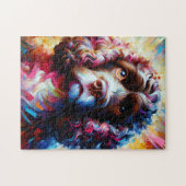 Amerikaanse Water Spaniel Hond Acryl Art Print Legpuzzel (Horizontaal)