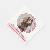 Amerikaanse Water Spaniel Huwelijks Servetten met  (Hoek)