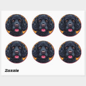 Amerikaanse Water Spaniel Landelijke Honden Kunst Ronde Sticker (Vel)