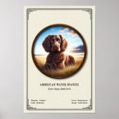 Amerikaanse Water Spaniel Zoölogie Serie Poster (Voorkant)