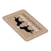 Amerikaanse Water Spaniels Bruiloft Save the Date Magneet (Rechterzijde)