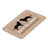 Amerikaanse Water Spaniels Bruiloft Save the Date Magneet (Linkerzijde)