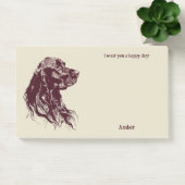 Amerikaanse waterspaniël Abstracte kunsthond naam Post-it® Notes (Kantoor)