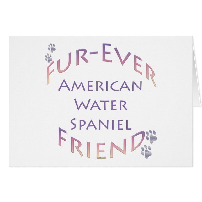 Amerikaanse waterspaniel Furever (Voorkant Horizontaal)