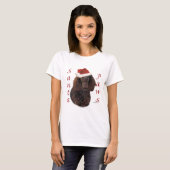 Amerikaanse waterspaniel Santa Paws T-shirt (Voorkant volledig)