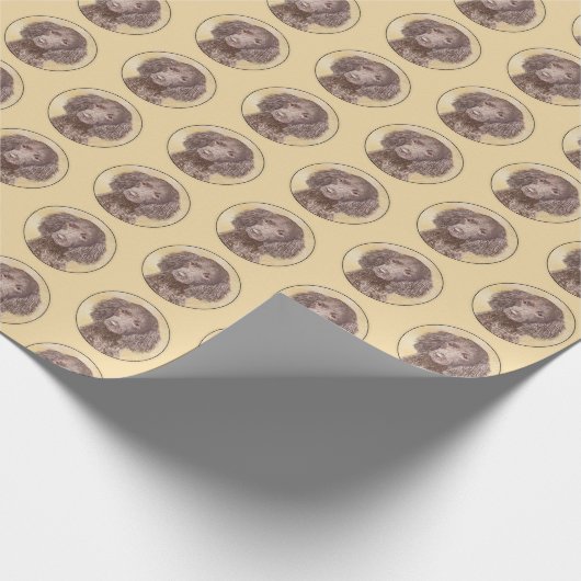 Amerikaanse waterspaniel schilderen - Oorspronkeli Cadeaupapier (Hoek)