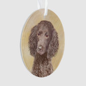 Amerikaanse waterspaniel schilderen - Oorspronkeli Ornament (voorkant)
