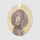 Amerikaanse waterspaniel schilderen - Oorspronkeli Ornament (voorkant)