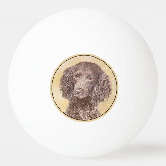 Amerikaanse waterspaniel schilderen - Oorspronkeli Pingpongbal (Voorkant)