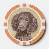 Amerikaanse waterspaniel schilderen - Oorspronkeli Poker Chips (Voorkant)