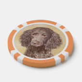 Amerikaanse waterspaniel schilderen - Oorspronkeli Poker Chips (Enkel)