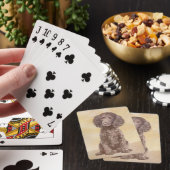 Amerikaanse waterspaniel schilderen - Oorspronkeli Pokerkaarten (Insitu)