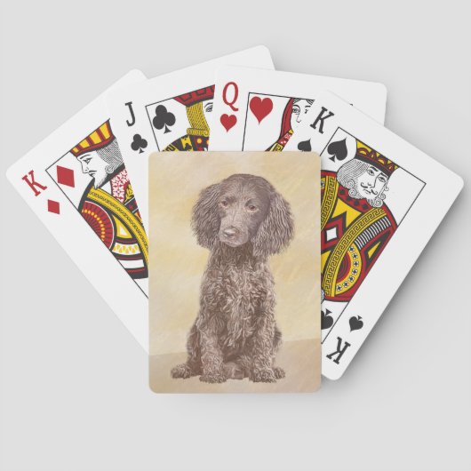 Amerikaanse waterspaniel schilderen - Oorspronkeli Pokerkaarten (Achterkant)