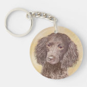 Amerikaanse waterspaniel schilderen - Oorspronkeli Sleutelhanger (Voorkant)