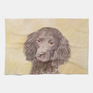 Amerikaanse waterspaniel schilderen - Oorspronkeli Theedoek