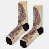 Amerikaanse Waterspaniel Schilderij - Originele Ho Sokken (Links)