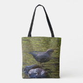 Amerikaanse Waterspreeuw Tote Bag (Achterkant)