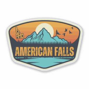 Amerikaanse Watervallen, Idaho Sticker