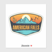 Amerikaanse Watervallen, Idaho Sticker (Vel)