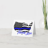 Amerikaanse Waterverf Amerikaanse vlag Bedankkaart (Voorkant)