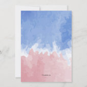 Amerikaanse Waterverf Fundraiser Kaart (Achterkant)