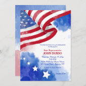 Amerikaanse Waterverf Fundraiser Kaart (Voorkant / Achterkant)