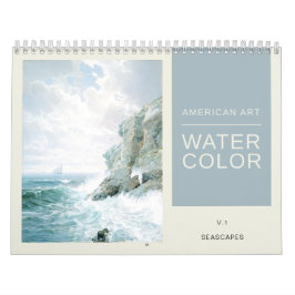Amerikaanse Waterverf met fijne kunst - zeekapjes Kalender