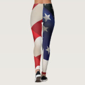 Amerikaanse Waving Flag Leggings (Achterkant)