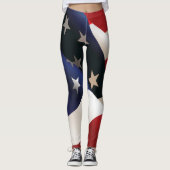 Amerikaanse Waving Flag Leggings (Voorkant)