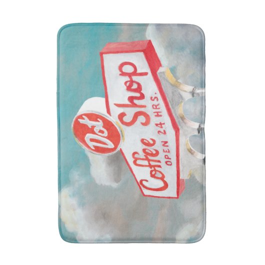 Amerikaanse wegbaan | Koffiesjabloon Badmat (Voorkant Verticaal)