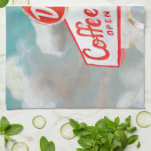 Amerikaanse wegbaan | Koffiesjabloon Theedoek (Gevouwen)