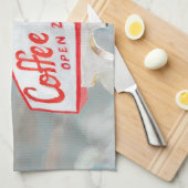 Amerikaanse wegbaan | Koffiesjabloon Theedoek (Quarter Fold)