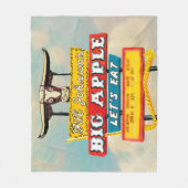 Amerikaanse wegbaan | Restaurantteken Fleece Deken (Voorkant)