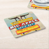 Amerikaanse wegbaan | Restaurantteken Kartonnen Onderzetters (Schuin)