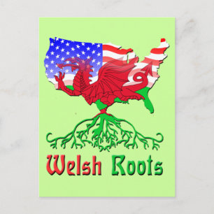 Amerikaanse Welsh Roots Briefkaarten