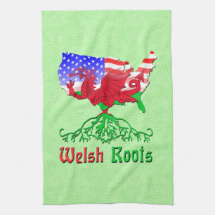 Amerikaanse Welsh Roots Kitchen Towels Theedoek