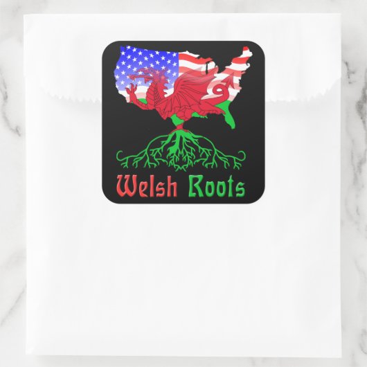 Amerikaanse Welsh Roots Stickers (Tas)