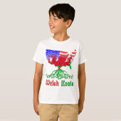 Amerikaanse Welsh Roots T-shirt (Voorkant volledig)