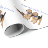 Amerikaanse Welsh Terriers Cadeaupapier (Rol Hoek)