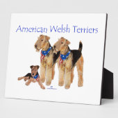 Amerikaanse Welsh Terriers Fotoplaat (Zijkant)