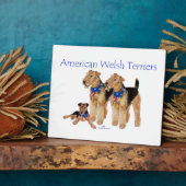 Amerikaanse Welsh Terriers Fotoplaat (Zijkant)