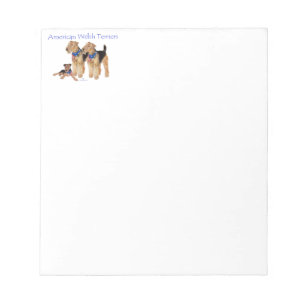 Amerikaanse Welsh Terriers Notitieblok