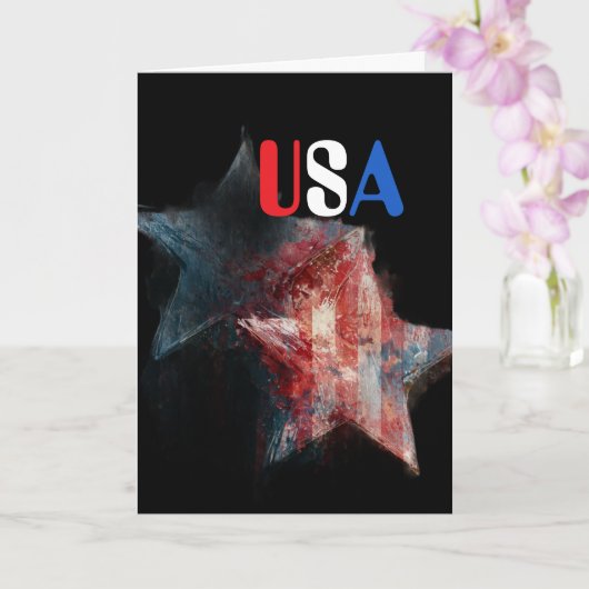 Amerikaanse wenskaart kaart (Orchidee)